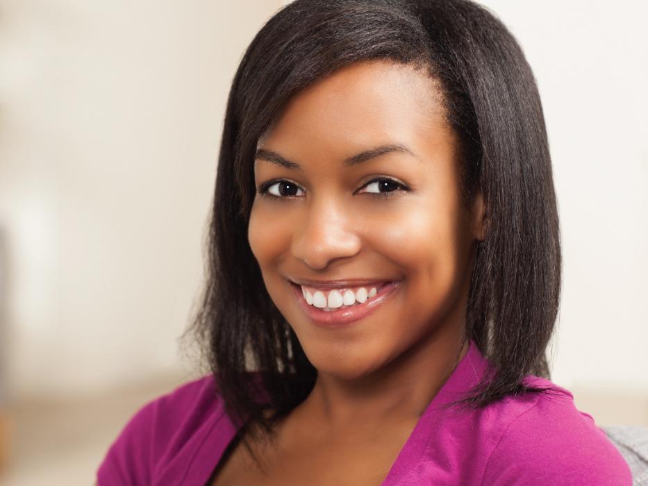woman smiling wearing Six Month Smiles clear braces in Wilmington DE