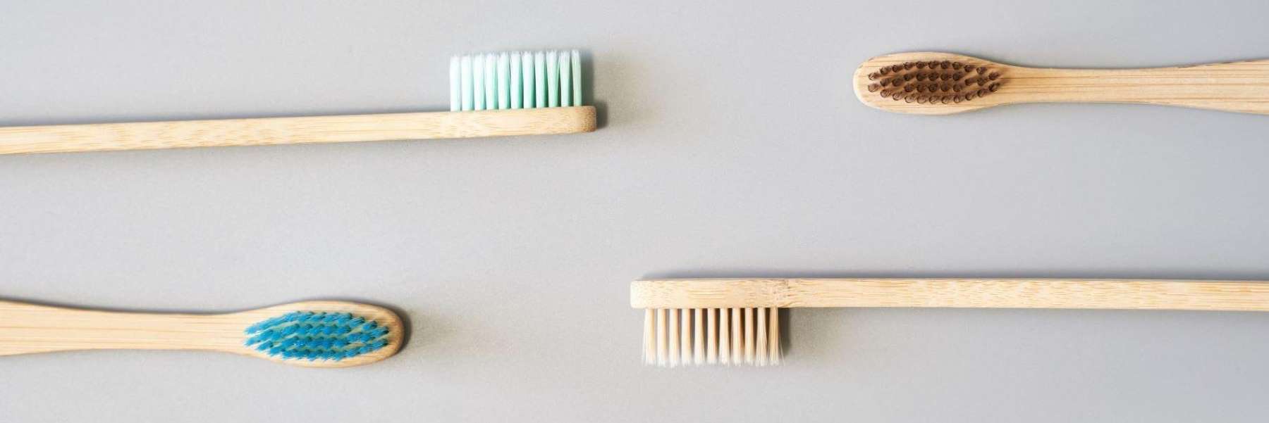 Wooden toothbrushes laid out, wilmington de